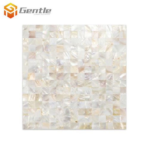 Wholesale Light Mother Pearl Color Square Natural Shell Mosaic Tiles