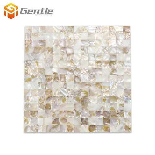 Customize Dark Mother Pearl Color Square Natural Shell Mosaic Tiles
