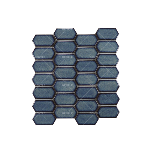 Wholesale Retro Blue Kiln Color Ceramic Mosaic Tiles