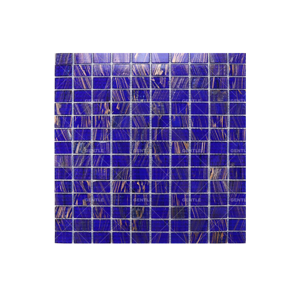 Custom Blackish Green Rectangular Hot Melt Glass Mosaic Tiles