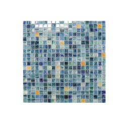 Custom Colorful Ice Crystal Texture Hot Melt Glass Mosaic Tiles