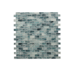 Wholesale Green Rectangular Hot Melt Glass Mosaic Tiles