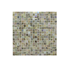 Wholesale Light Yellow Square Hot Melt Glass Mosaic Tiles