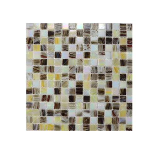 Wholesale Brown Square Hot Melt Glass Mosaic Tiles