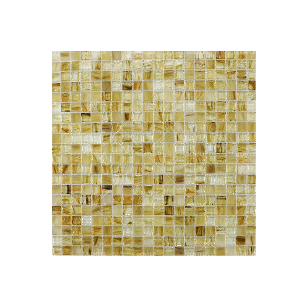 Custom Colorful Ice Crystal Texture Hot Melt Glass Mosaic Tiles