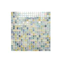 Custom Colorful Ice Crystal Texture Hot Melt Glass Mosaic Tiles
