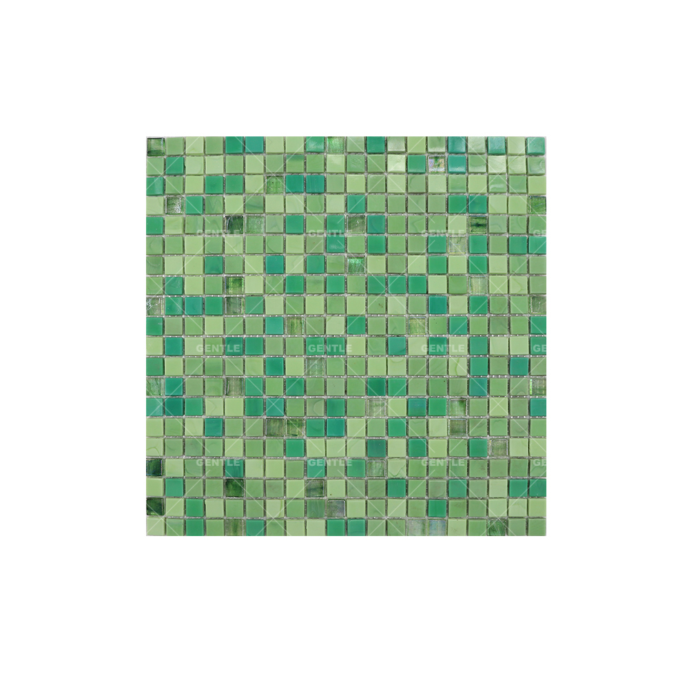 Custom Black Square Hot Melt Glass Mosaic Tiles