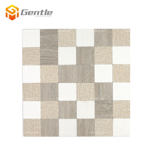 Light Brown And White Splash Aluminum Composite Mosaic