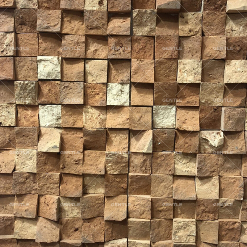 3d Wall Panels Retro Style Terracotta Mosaic Tiles