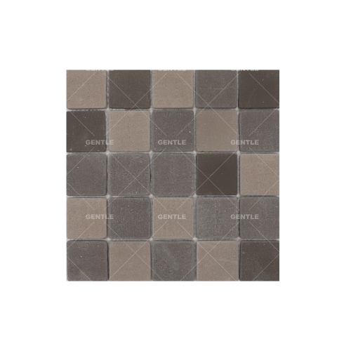 Custom Grey Square Red Clay Mosaic Tiles