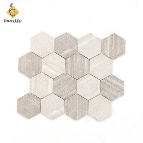 Custom Marble Texture Recycled Glass Mosaic
