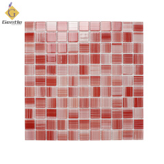 Custom Red Crystal Glass Mosaic
