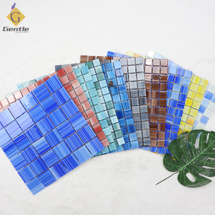 Custom Red Crystal Glass Mosaic