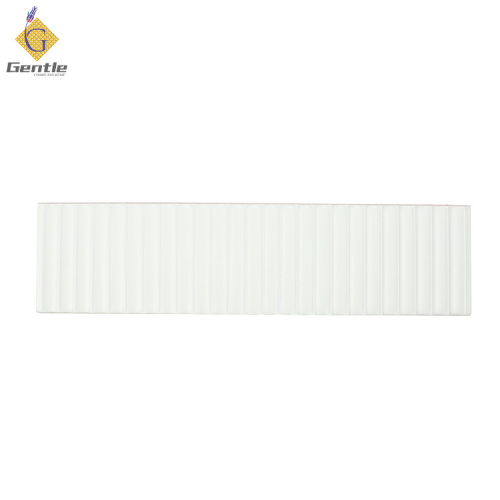 Wholesale 50X200mm White Ripple Surface Art Tiles