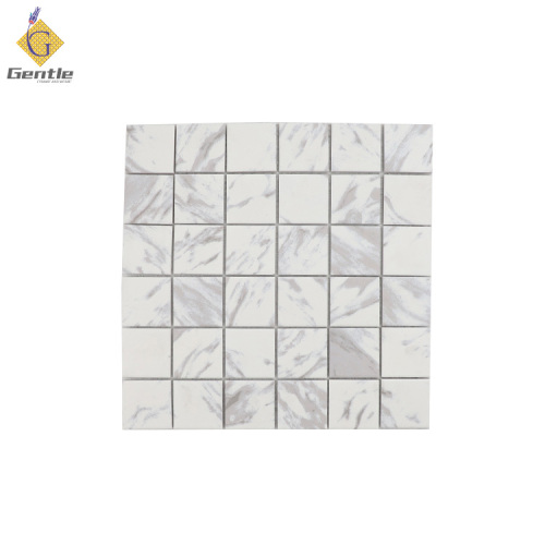 Wholesale White &amp; Gray Ceramic Mosaic Tiles