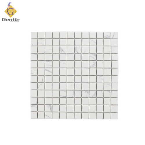 Wholesale 23X23MM White Square Ceramic Mosaic Tiles