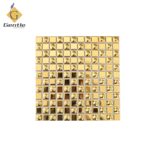 Wholesale 23X23MM Gold Square Ceramic Mosaic Tiles