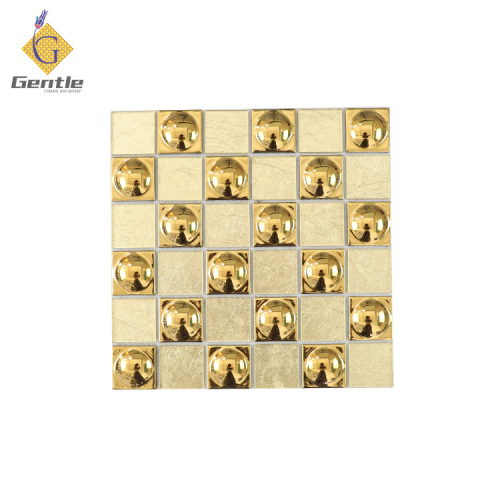 Wholesale Gold Square Ceramic Mosaic Tiles