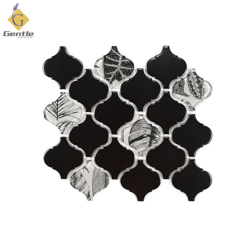 Wholesale Black Lantern Ceramic Mosaic Tiles