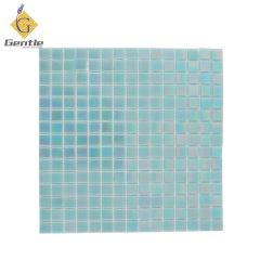 Wholesale Light Blue Square Hot Melt Mosaic Tiles