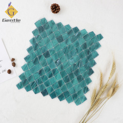 Custom Green Diamond Hot Melt Mosaic Tiles