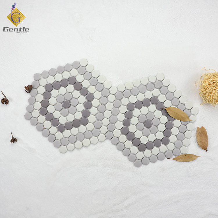 Custom Hexagonal Recycled Glass Mosaic Tiles