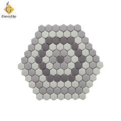 Custom Hexagonal Recycled Glass Mosaic Tiles