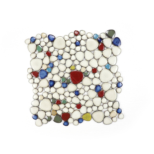 Wholesale Mix Color Irregular Shape Cobble Ceramic Mosaic Tiles
