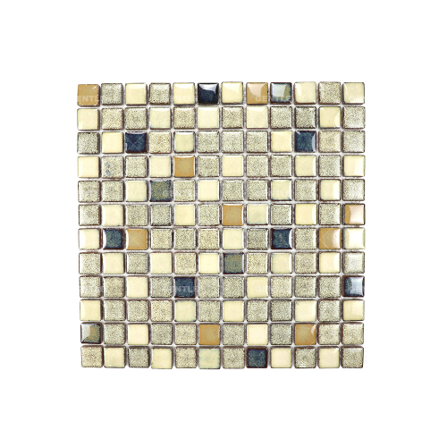 Wholesale Beige Color Mixed Square Ceramic Mosaic Tiles