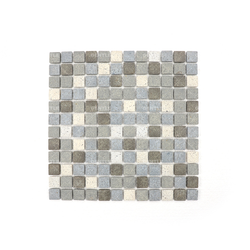 Custom Dark Gray Square Shape Full Body Ceramic Mosaic Tiles