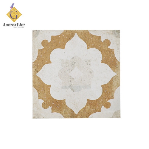 Custom Yellow and White Patten Tiles