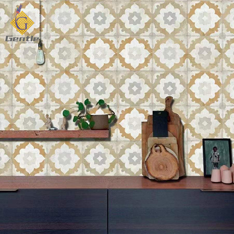 Custom Yellow and White Patten Tiles