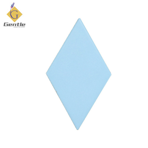 Wholesale Light Blue Diamond Hand Art Tiles For Floor