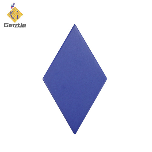 Custom Dark Blue Diamond Hand Art Tiles For Floor