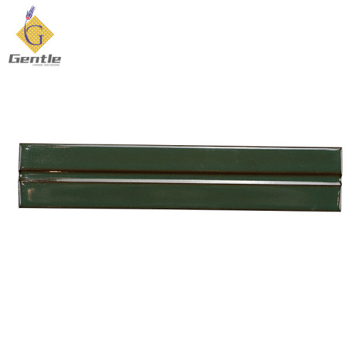 Custom Green Rectangular Art Tiles For Bathroom