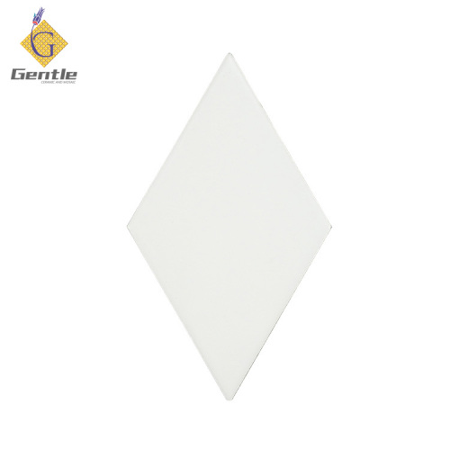 Custom White Diamond Hand Art Tiles For Bathroom