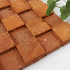Custom Square Red Clay Mosaic Tiles