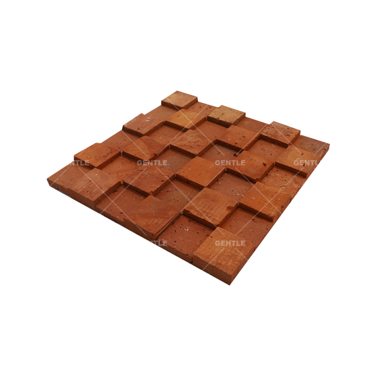 Custom Square Red Clay Mosaic Tiles