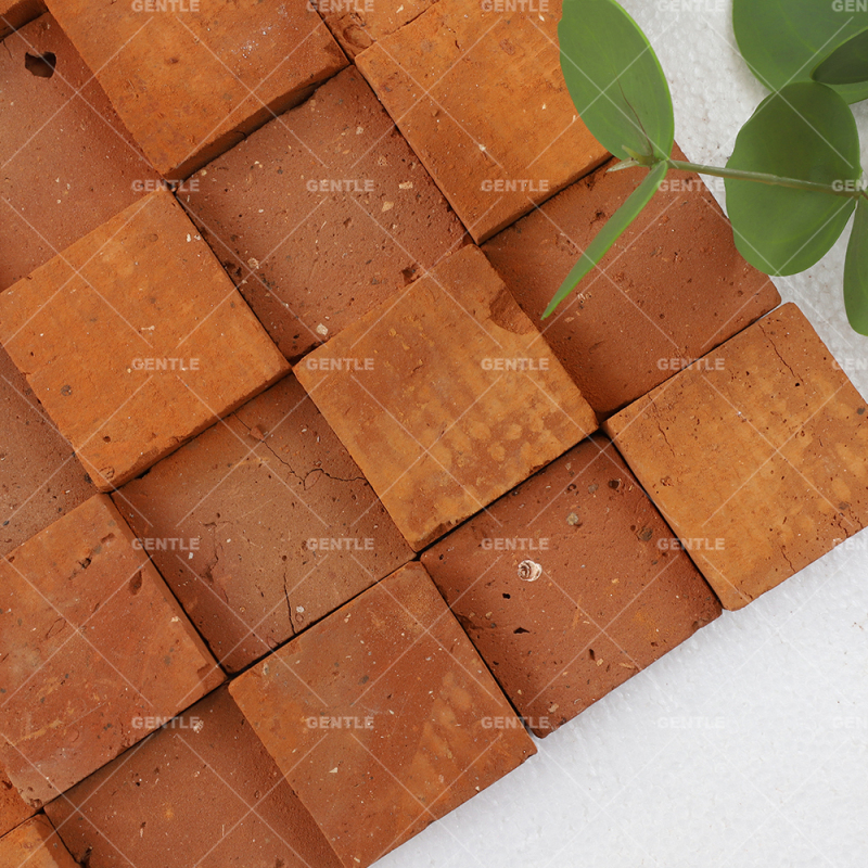 Custom Square Red Clay Mosaic Tiles