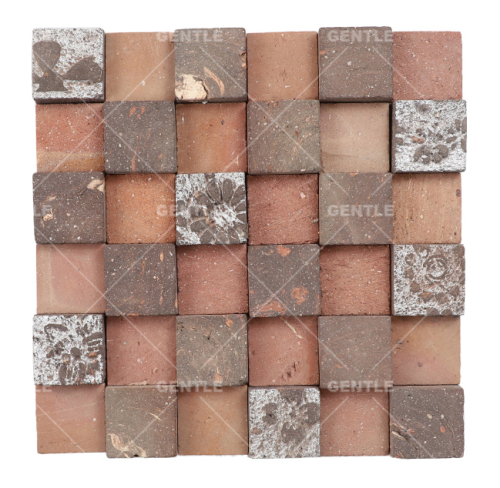 Wholesale Red Clay With Carving Effect Ceramic Mosaic Tiles