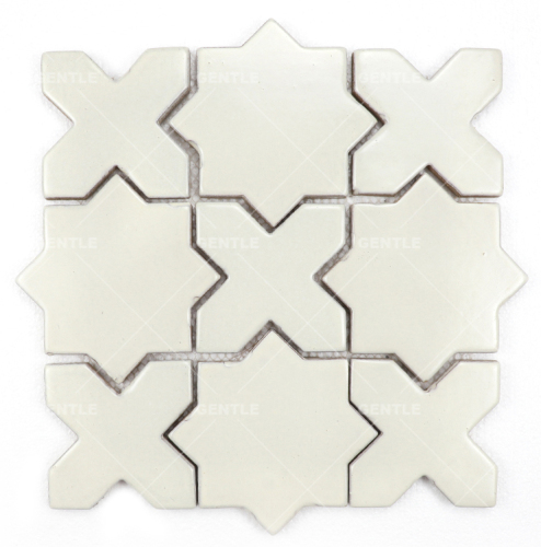 Custom Star Shape Ceramic Mosaic Tiles