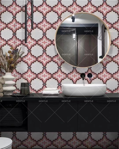 Custom Design Mural Patterns With Ceramic Mosaic Tiles