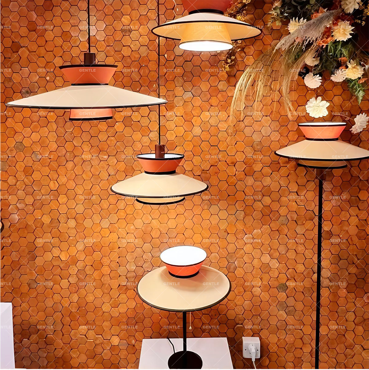 Custom Square Red Clay Mosaic Tiles