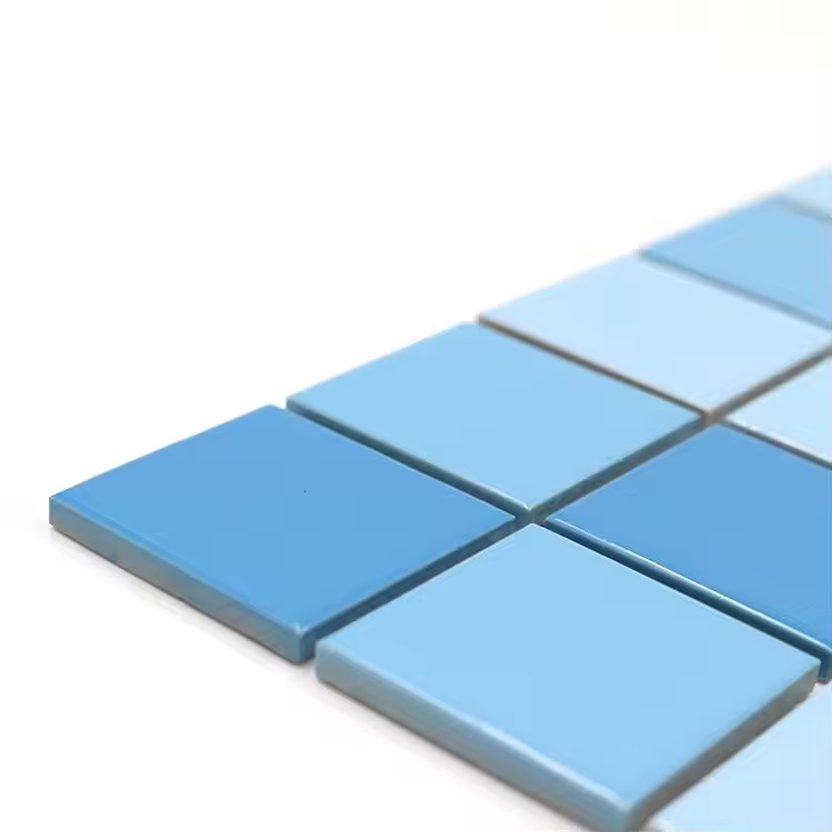 Custom 48X48MM Mixed Blue Ceramic Mosaic Tiles