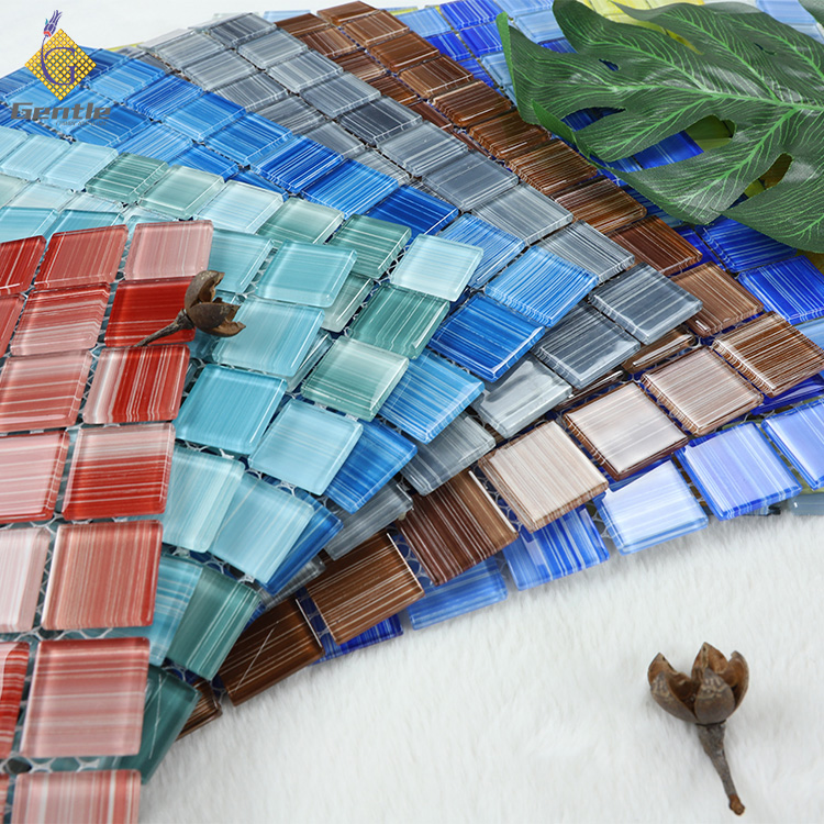 Custom Red Crystal Glass Mosaic