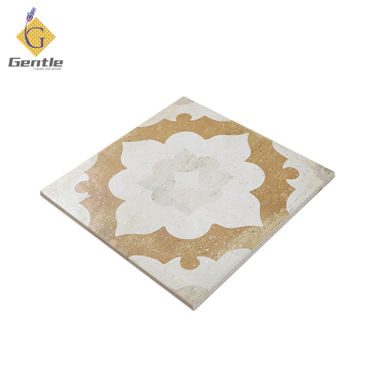 Custom Yellow and White Patten Tiles