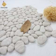 Wholesale Gray Cobblestone Shape Recycled Glass Mosaic