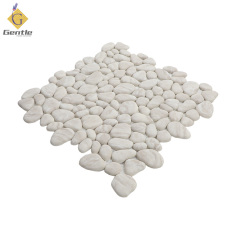 Wholesale Gray Cobblestone Shape Recycled Glass Mosaic