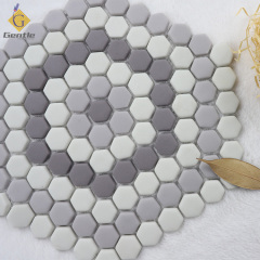 Custom Hexagonal Recycled Glass Mosaic Tiles