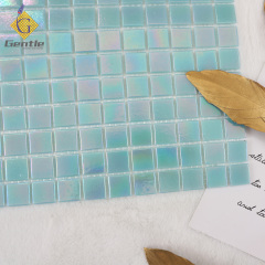 Wholesale Light Blue Square Hot Melt Mosaic Tiles